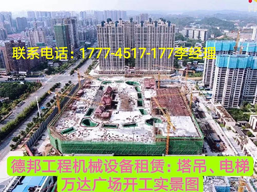 萬(wàn)達(dá)廣場(chǎng)、岳麓青城一二三期   租賃塔吊、電梯實(shí)情